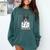 Boston Terrier American Gentleman Personal Stalker Dog Lover Comfort Colors Sweatshirt Blue Spruce