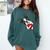 Boston Terrier Bostie Dog Kids Women Girls Comfort Colors Sweatshirt Blue Spruce