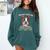 Boston Terrier Brindle Dog Professional Human Trainer Comfort Colors Sweatshirt Blue Spruce
