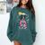 Boston Terrier Boston Bull Terrier Comfort Colors Sweatshirt Blue Spruce
