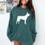 Boston Terrier Comfort Colors Sweatshirt Blue Spruce