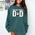 Boston Terrier Dad Of A Bostie Dad Bostie Father Comfort Colors Sweatshirt Blue Spruce