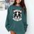 Boston Terrier Dad Father’s Day Dog Dad Men’s Comfort Colors Sweatshirt Blue Spruce