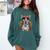 Boston Terrier Dia De Los Muertos Day Of The Dead Dog Skull For Men Women Kids Comfort Colors Sweatshirt Blue Spruce