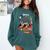 Boston Terrier Dog Christmas Happy Hallothankmas Halloween For Men Women Kids Comfort Colors Sweatshirt Blue Spruce