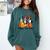 Boston Terrier Dog Lover Fall Ya'Ll Halloween Costume Men Women Comfort Colors Sweatshirt Blue Spruce