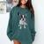 Boston Terrier Dog Motif Pet Art Boston Terrier Men Women Kids Comfort Colors Sweatshirt Blue Spruce