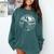 Boston Terrier Dog Nature Scene Graphic Art Men Women Girls Kids Comfort Colors Sweatshirt Blue Spruce