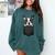 Boston Terrier Dog Puppy Dog In Pocket Cute Pet Lover Comfort Colors Sweatshirt Blue Spruce