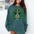 Boston Terrier Dog St Patricks Day Irish Pet Lover Men Women Kids Comfort Colors Sweatshirt Blue Spruce
