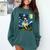 Boston Terrier Dog Starry Night Painting Comfort Colors Sweatshirt Blue Spruce