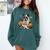 Boston Terrier Ghost Boo Halloween Costume Spooky Season Comfort Colors Sweatshirt Blue Spruce