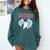 Boston Terrier Grandma Bostie Dog Owner Boston Terrier Men Women Comfort Colors Sweatshirt Blue Spruce