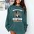 Boston Terrier Groovy World's Best Boston Mom Comfort Colors Sweatshirt Blue Spruce