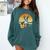 Boston Terrier Guitar Retro Comfort Colors Sweatshirt Blue Spruce