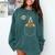 Boston Terrier Halloween Cute Bostie Dog Pocket Boo Comfort Colors Sweatshirt Blue Spruce