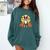 Boston Terrier Halloween Dog Lover Pumpkin Costume Comfort Colors Sweatshirt Blue Spruce