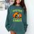 Boston Terrier Halloween Zombie American Gentleman Dog Lover Comfort Colors Sweatshirt Blue Spruce