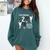 Boston Terrier Humor Bostie Dog Lover For Men Women Kids Comfort Colors Sweatshirt Blue Spruce