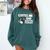 Boston Terrier Lover Coffee And Boston Terriers Comfort Colors Sweatshirt Blue Spruce