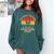 Boston Terrier Lover I'm Only Talking To My Dog Today Comfort Colors Sweatshirt Blue Spruce