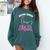 Boston Terrier Mom Comfort Colors Sweatshirt Blue Spruce