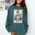 The Boston Terrier Mom Skeleton Spooky Season Halloween Comfort Colors Sweatshirt Blue Spruce