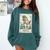 Boston Terrier Mom Skeleton Tarot Card Witch Vibes Dog Mom Comfort Colors Sweatshirt Blue Spruce