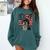 Boston Terrier Patriotic 4th Of July USA American Flag Comfort Colors Sweatshirt Blue Spruce