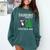 Boston Terrier Santa Hat Dabbing Around The Christmas Tree Comfort Colors Sweatshirt Blue Spruce