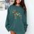 Boston Terrier Tacos Mexican Cinco De Mayo Taco Comfort Colors Sweatshirt Blue Spruce