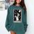 Boston Terrier Tarot Card Star With The Moon Men Women Kids Comfort Colors Sweatshirt Blue Spruce