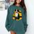 Boston Terrier s Mid-Century Modern Art s Street Grunge Comfort Colors Sweatshirt Blue Spruce