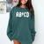 Boys Girls Teachers ABCD Rock Graphic Back To School Comfort Colors Sweatshirt Blue Spruce