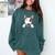 Bull Terrier Pocket Bull Terrier Peeking Out Pocket Comfort Colors Sweatshirt Blue Spruce