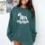 Bull Terrier Skeleton Birthday Halloween Kids Comfort Colors Sweatshirt Blue Spruce