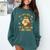 You Can't Scare Me I'm A School Teachers Assistant Halloween Comfort Colors Sweatshirt Blue Spruce
