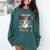 You Can't Scare Me I'm A Teacher Halloween Costume Comfort Colors Sweatshirt Blue Spruce