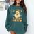 You Can't Scare Me I Teach 2nd Grade Halloween Teacher Ghost Comfort Colors Sweatshirt Blue Spruce