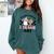 You Can't Scare Me I Teach Art Retro Teacher Ghost Halloween Comfort Colors Sweatshirt Blue Spruce