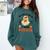 You Can't Scare Me I Teach Daycare Teacher Halloween Ghost Comfort Colors Sweatshirt Blue Spruce