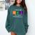 Chemisty Science Teacher Periodic Table Halloween Comfort Colors Sweatshirt Blue Spruce