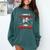 Christmas Math Teacher Hippopotenuse Math Lovers Xmas Comfort Colors Sweatshirt Blue Spruce