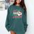Christmas Teacher Surprise Did You Take Attendance Comfort Colors Sweatshirt Blue Spruce