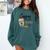 Coffee Gives Me Teacher Power Teacher Elementary Women Comfort Colors Sweatshirt Blue Spruce