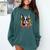 Colorful Boston Terrier Dog For Men Women Kids Comfort Colors Sweatshirt Blue Spruce