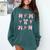 Coquette Bow Ballet Dance Teacher Coquette Women Dancing Comfort Colors Sweatshirt Blue Spruce