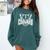Cougars Teacher Student School Sports Fan Team Spirit Comfort Colors Sweatshirt Blue Spruce