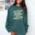 Custodian Because Teachers Need Heroes Too School Janitor Comfort Colors Sweatshirt Blue Spruce
