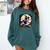 Cute Boston Terrier Halloween Costume Dog Lover Women Girls Comfort Colors Sweatshirt Blue Spruce